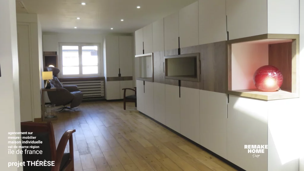 création mobilier sur mesure dans le Val de Marne - région Île de France - projet THERESE 1 création mobilier sur mesure