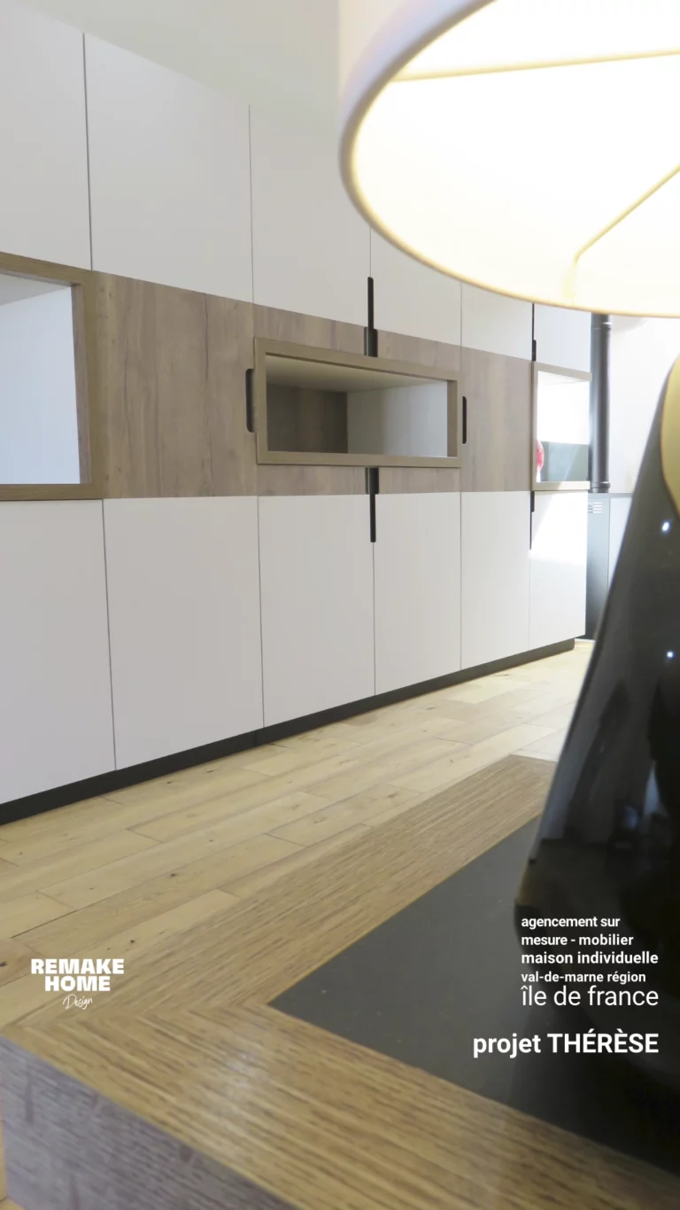 création mobilier sur mesure dans le Val de Marne - région Île de France - projet THERESE 5 création mobilier sur mesure