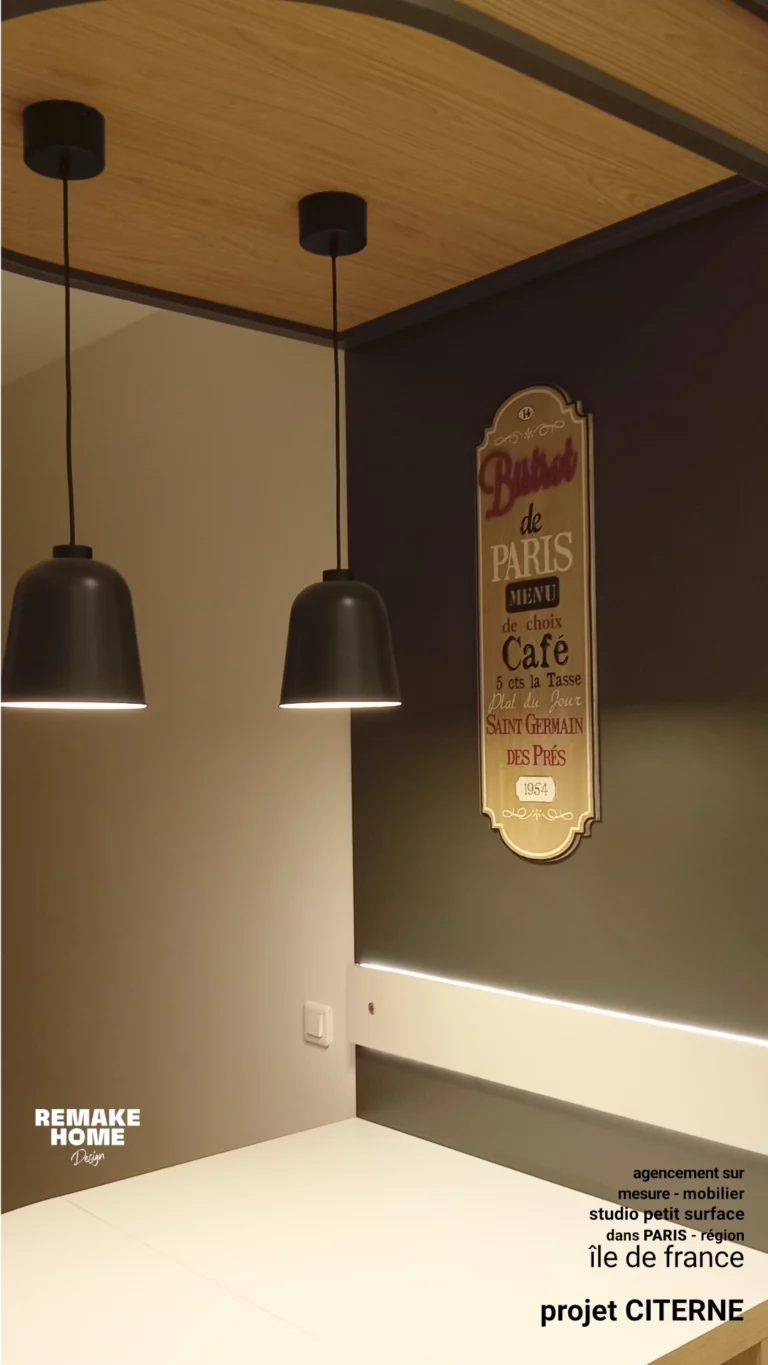 agencement sur mesure studio petite surface PARIS