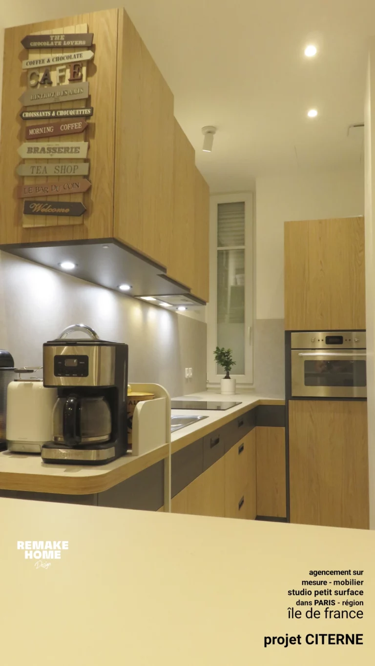 agencement sur mesure studio petite surface PARIS