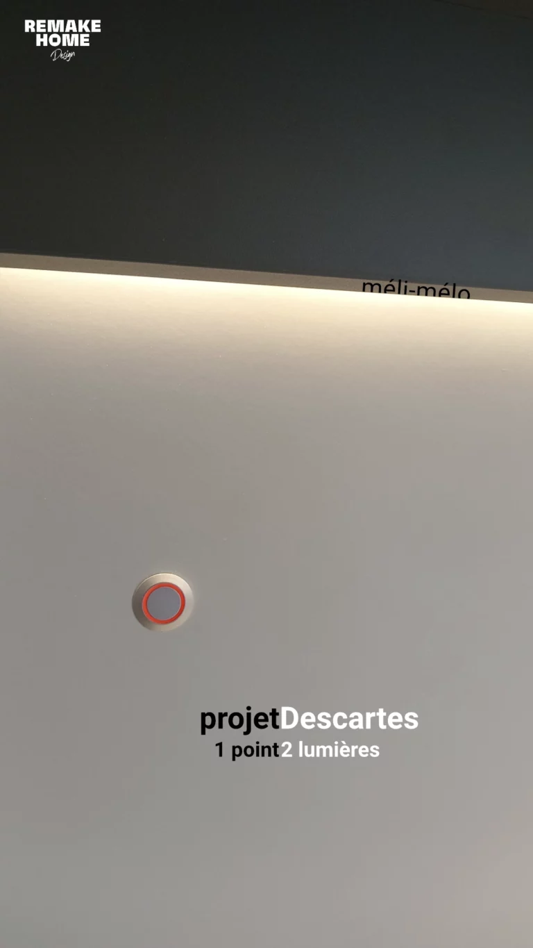 portfolio architecte d'intérieur Val de Marne en 10 images et plus - Paris - Île de France 14 détail de mise en lumière mobilier sur mesure - projet Descartes