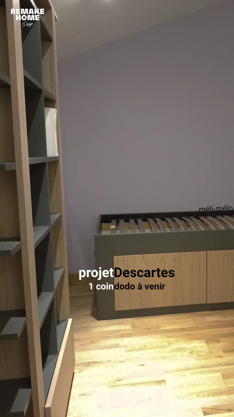 portfolio architecte d'intérieur Val de Marne en 10 images et plus - Paris - Île de France 23 zone nuit - chambre G - projet Descartes