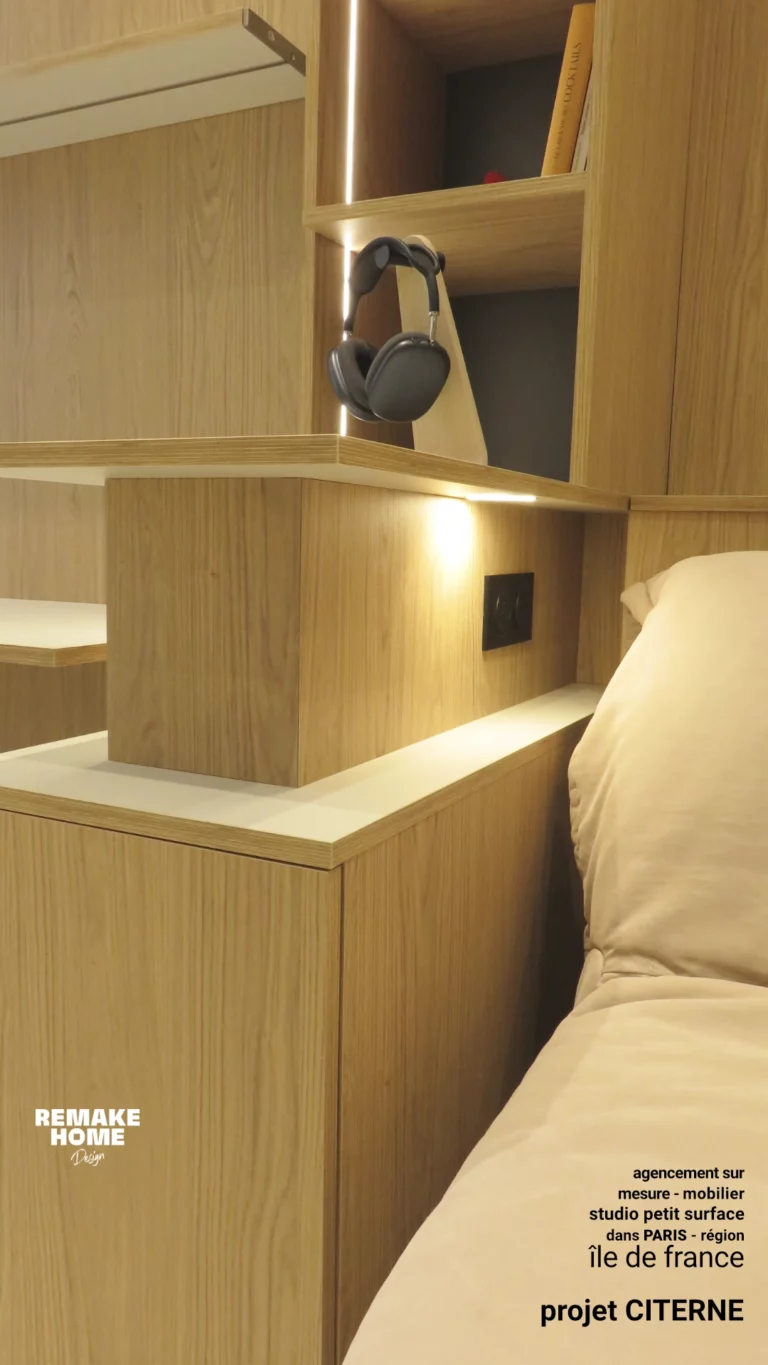 agencement sur mesure studio petite surface PARIS